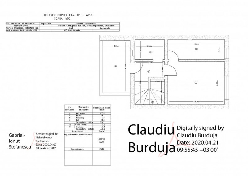 MOGOSOAIA -CRANGULUI -APARTAMENT DUPLEX CU GRADINA, TERASA SI PARCARE!