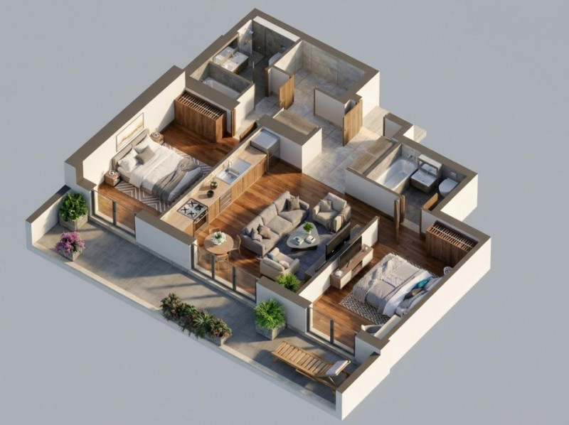 APARTAMENT 3 CAMERE IN COMPLEX CU PREMIU DE ARHITECTURA, PARC PRIVAT, LAC 